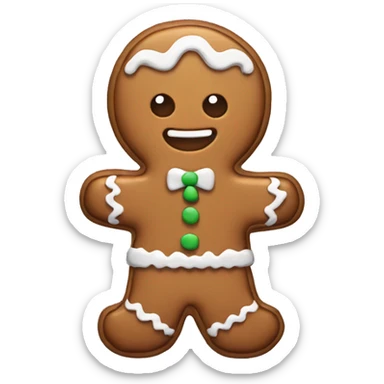 gingerbread cookie sticker