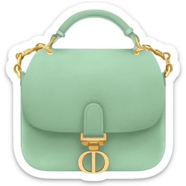 light green dior saddle bag sticker