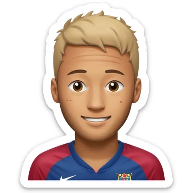 Neymar Con un ojo cerrado cerrado sticker