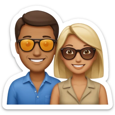 Man and woman 69 sticker