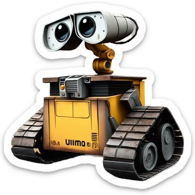 Wall e fall asleep 100 years ￼ sticker