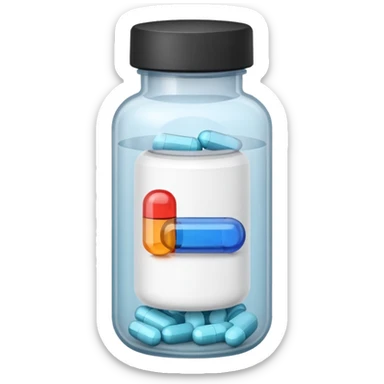 Pill bottle sticker