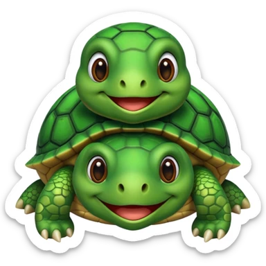 Mind blown turtle sticker