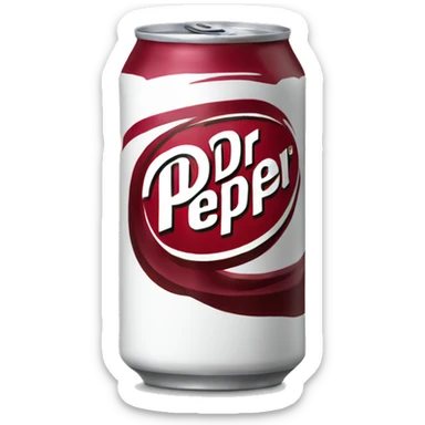 dr pepper can sticker