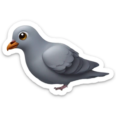 pigeon in a coffin  sticker