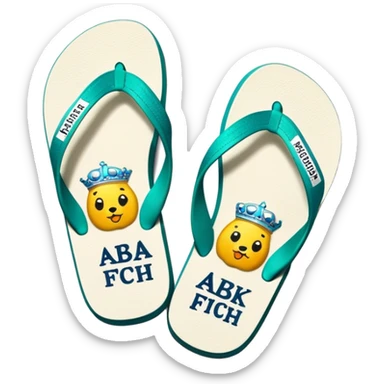 Abercrombie & Fitch Y2K flip flops sticker