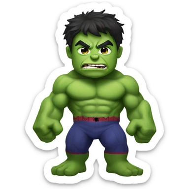 Spider-man Hulk sticker