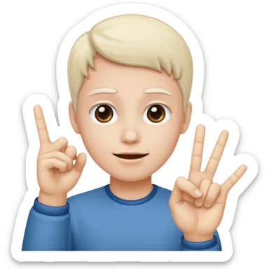 C est un signe de Gang ou tu rejoin juste ton anulaire a ton pouce et les gens verons que l index le majeur et l auriculaire  sticker