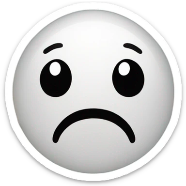 sad face in a beautiful nature sticker