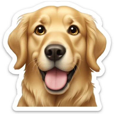 golden retriever sticker