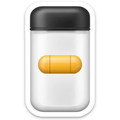 Pill container sticker