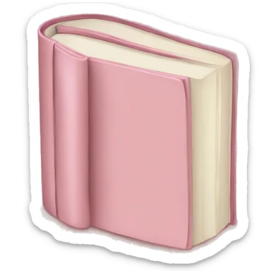 book soft pink color  sticker