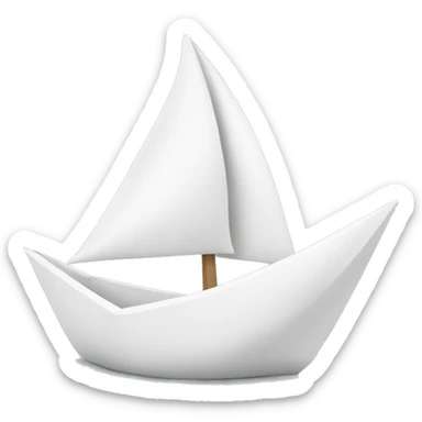 Full White Paper boat sticker