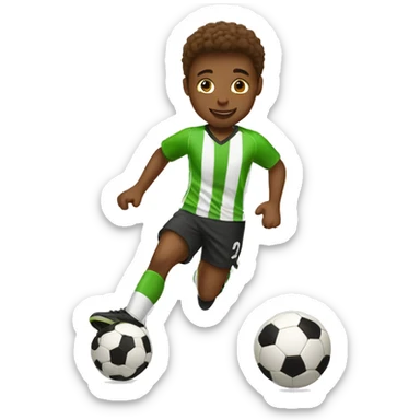 tenn playing soccer sticker
