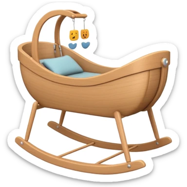 modern cradle sticker