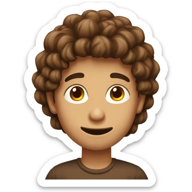 un ragazzo di 15 anni con i capelli biondi e marroni è un naso un po’ lungo sticker