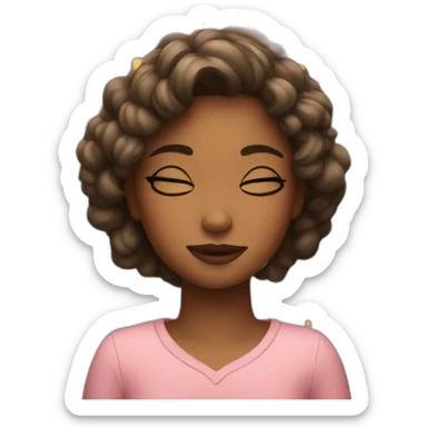 girl dreaming sticker