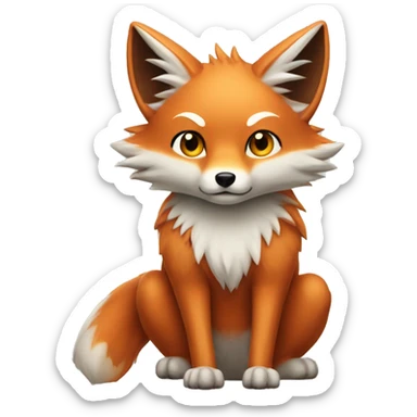 Nine tailed fox  sticker