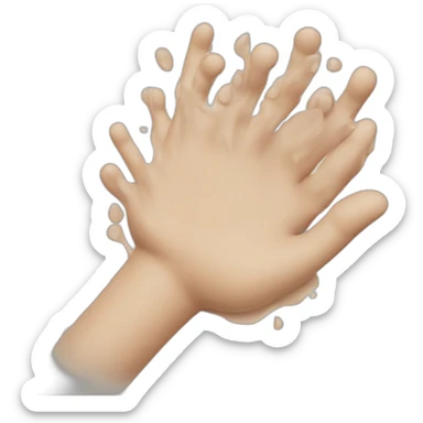 crowded hand washin sticker