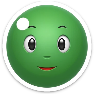 green ball toy sticker