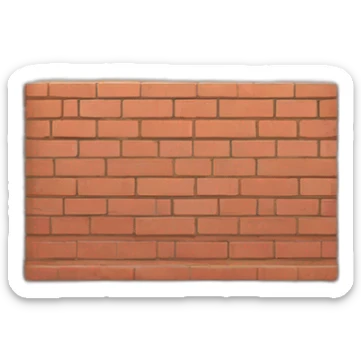brick wall with gcal poster sticker