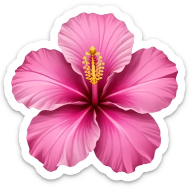 Aesthetic hibiscus sticker