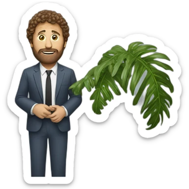 Interview between two ferns sticker