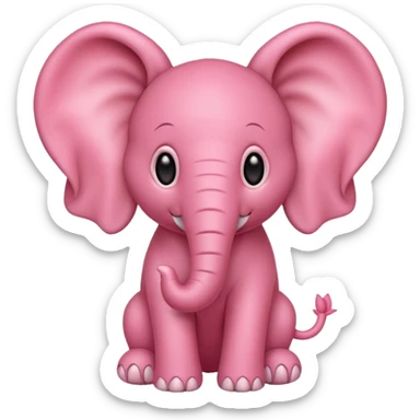Strawberry elephant  sticker