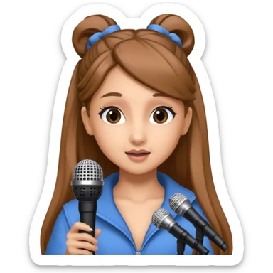 ariana grande with microphone sticker