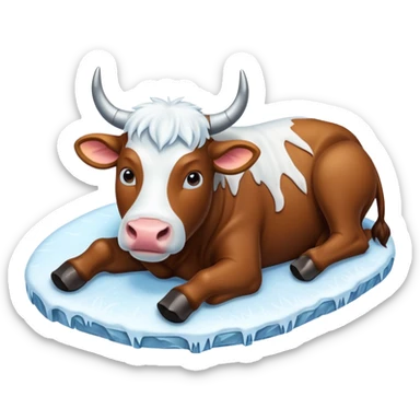 FROZEN CATTLE sticker