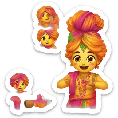 Holi pichkati sticker