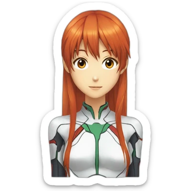 Evangelion-asuka sticker