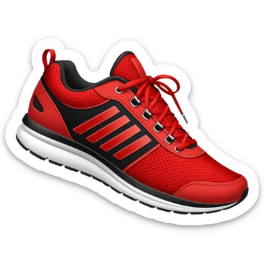 red Running Shoe sticker