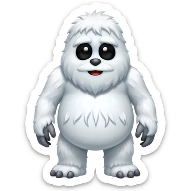 abominable snow man sticker