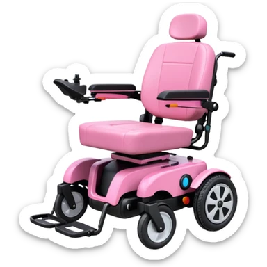 Electric wheelchair pink oreo design sticker