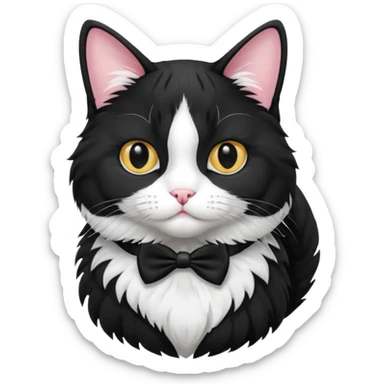 Tuxedo cat sassy sticker