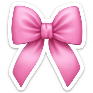pink bow sticker
