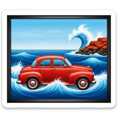 La mar en coche sticker