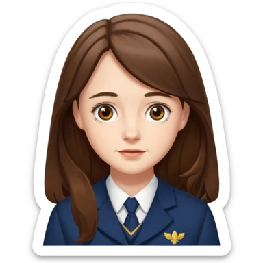 Rory Gilmore school uniform long hair sticker