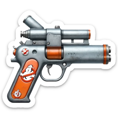 gun Ghostbusters emodji sticker