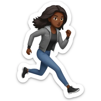 “A strong, fearless woman with dark skin, dressed in a stealthy, street-smart style. She moves with confidence, has a bold attitude, and carries a mysterious yet powerful presence—like a ninja in the streets.”  For emojis: 🥷🏾💪🏾😎🔥💰🔫👑 sticker