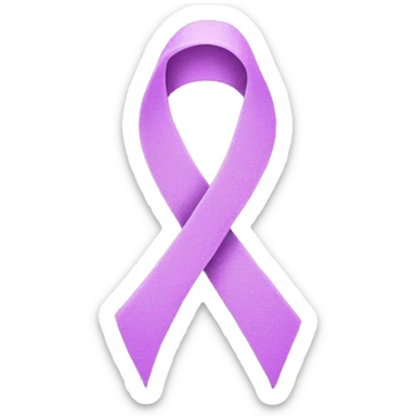 Cancer ribbon sticker