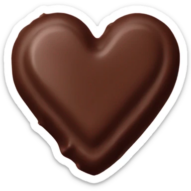 one heart shaped chocolate truffle sticker