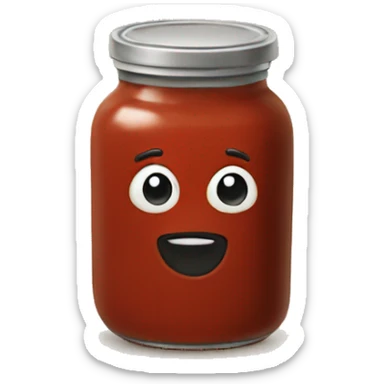 a jar of pasta sauce with no pasta on top sticker