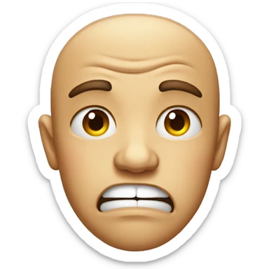 grimacing face emoji sticker