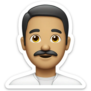 germán man with small mustache in the middle  sticker
