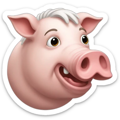 Chevaucheur de cochon sticker