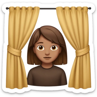 🫃 but with parted middle hair (curtains)  sticker