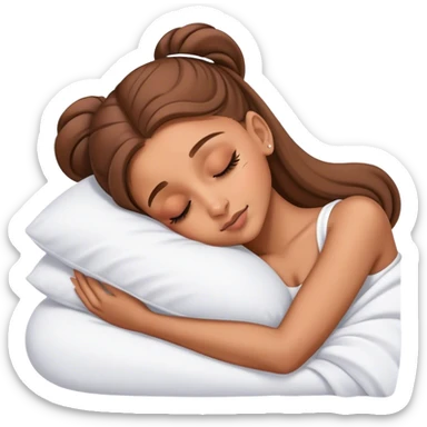 Ariana Grande sleeping sticker
