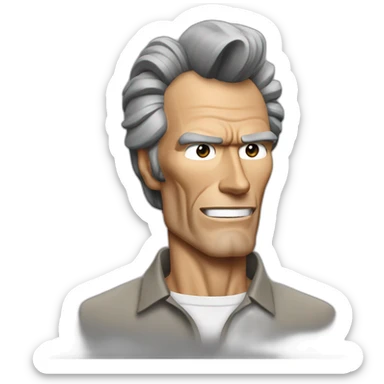 Sexy clint eastwood sticker